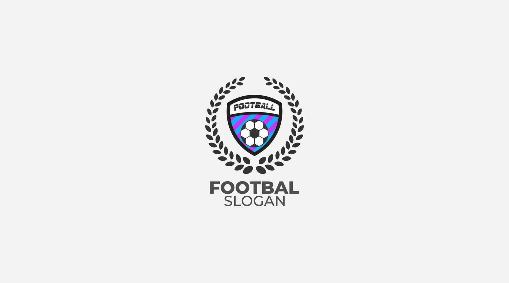 football badge logo template design vector