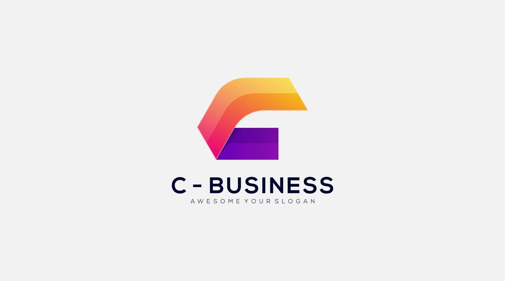 Letter c business vector logo design illustration
