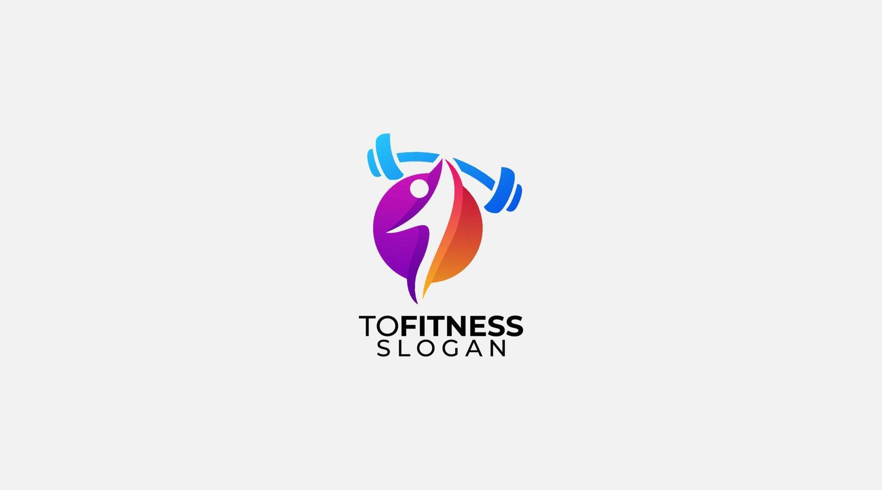 Health Fitness Gym Sport Healthcare Logo Vector