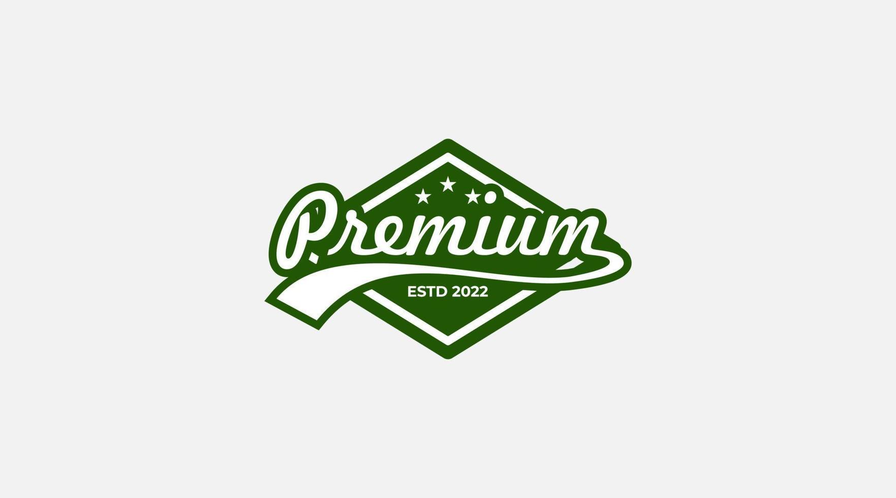 Premium monogram Logo design template illustration vector