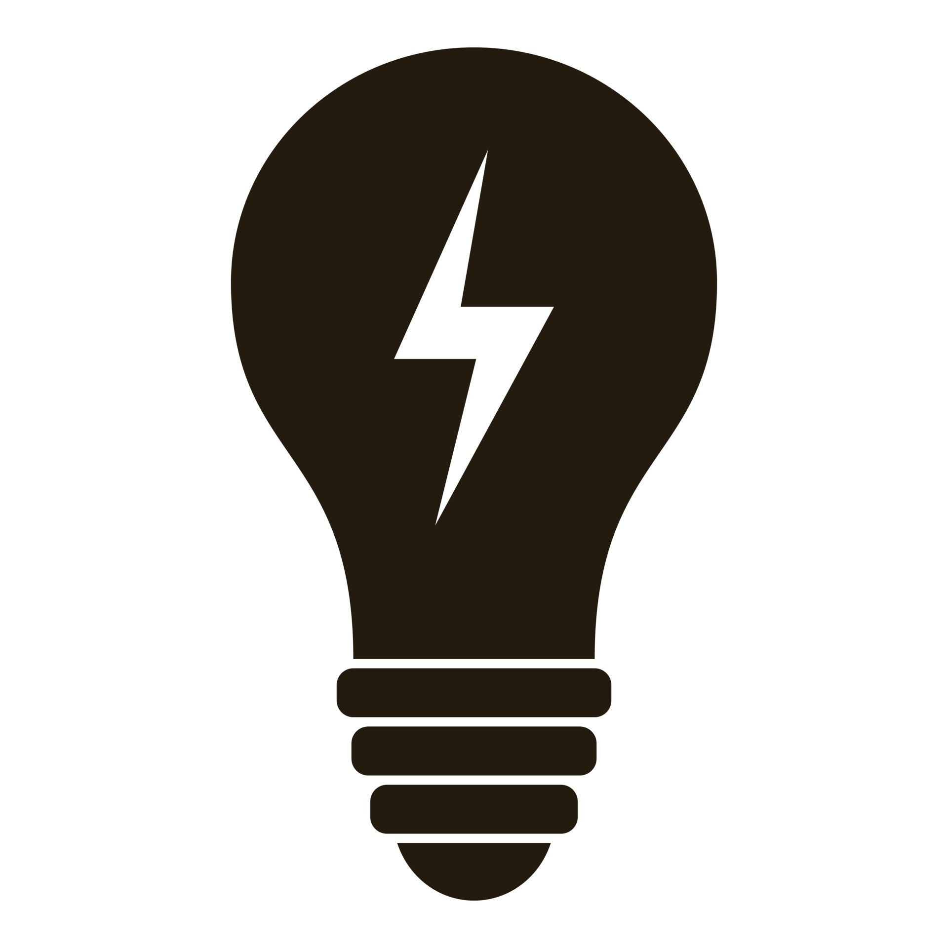 Electric bulb icon, simple style 14556419 Vector Art at Vecteezy