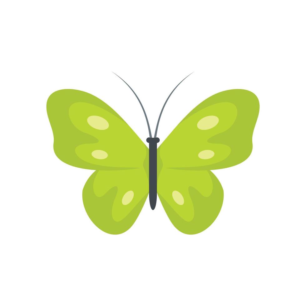 Exotic butterfly icon, flat style. vector
