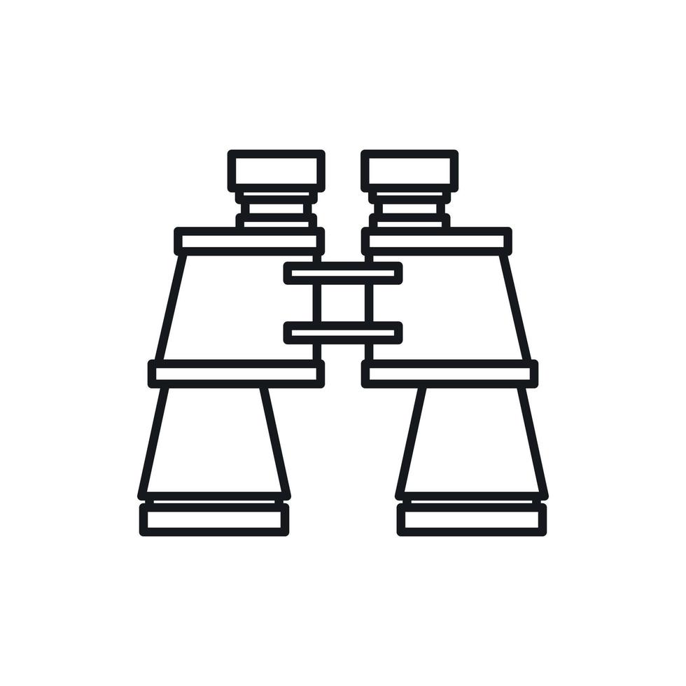 Binoculars icon in outline style vector