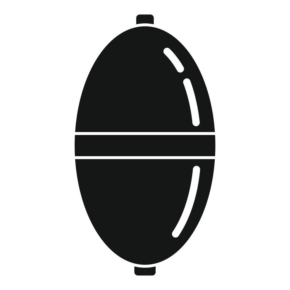 icono de bobber del lago, estilo simple vector