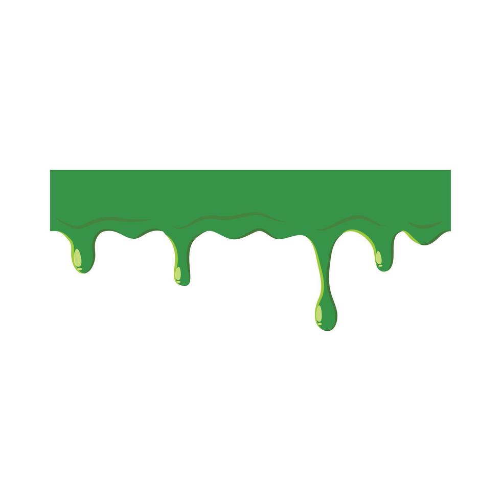 Oozing slime isolated on white background vector