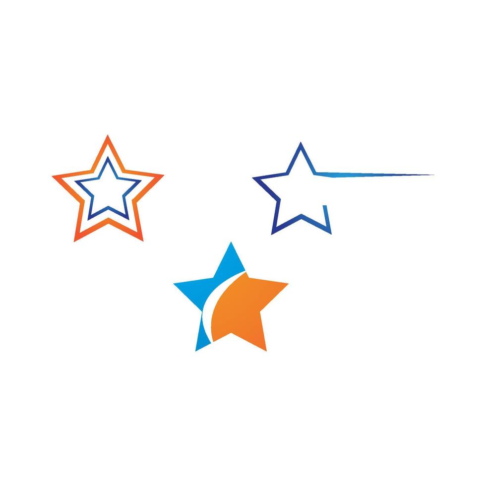 plantilla de logotipo estrella vector