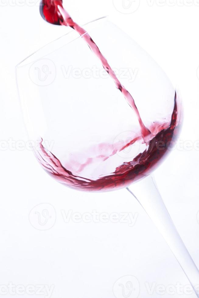 wine poured into a glass photo