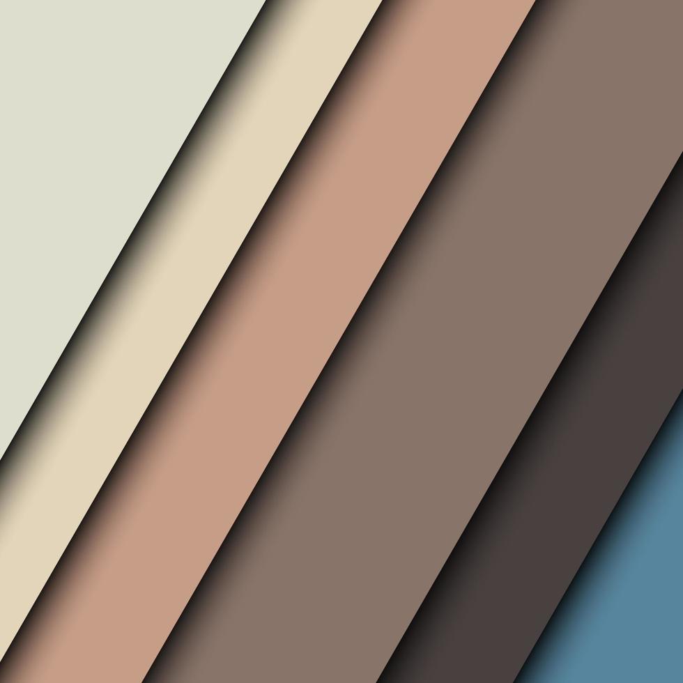 Abstract background with colorful slanted striped and shadows vector