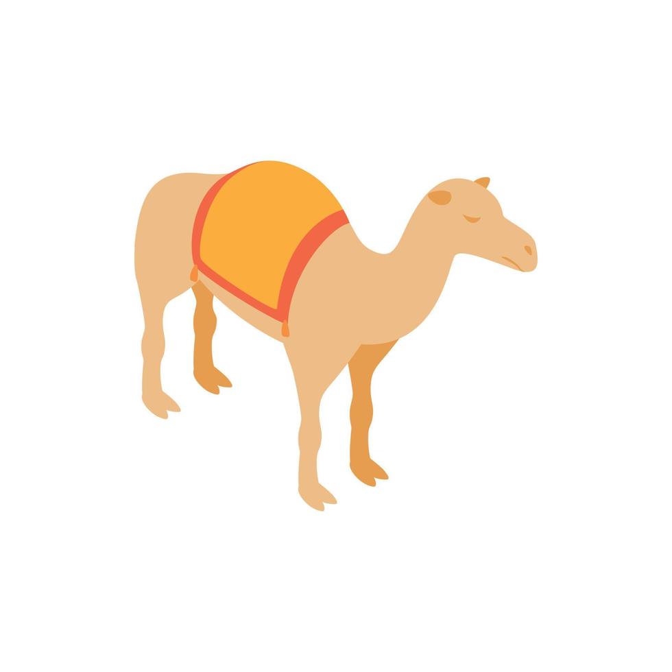 Camel icon, isometric 3d style vector