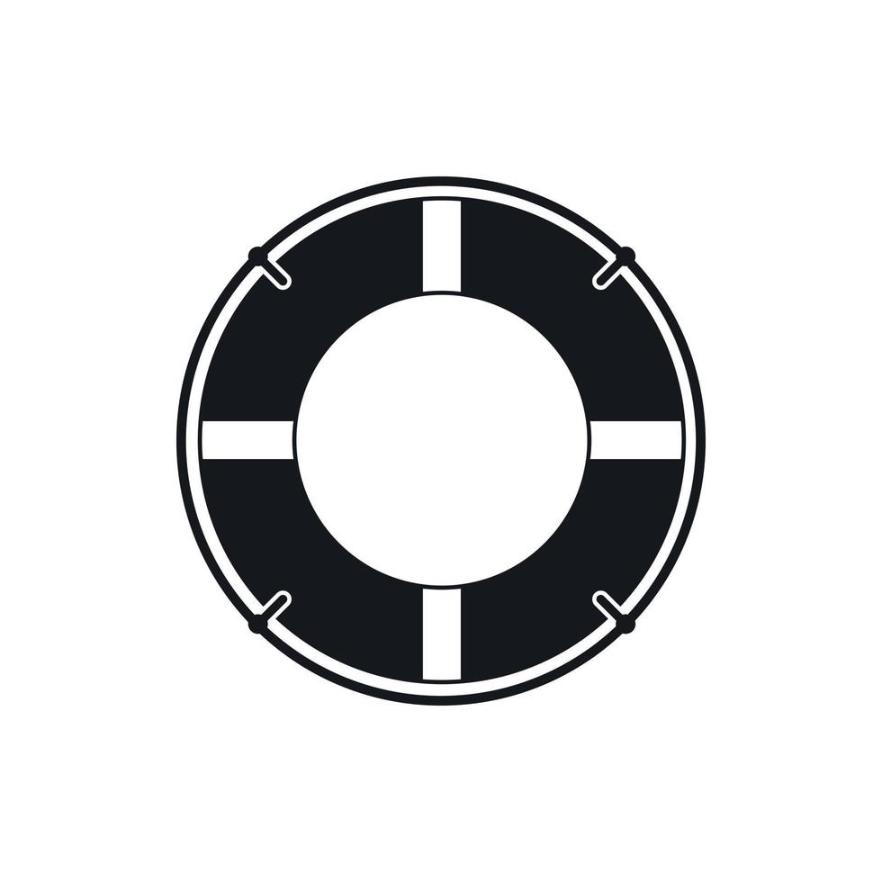 Lifeline icon, simple style vector