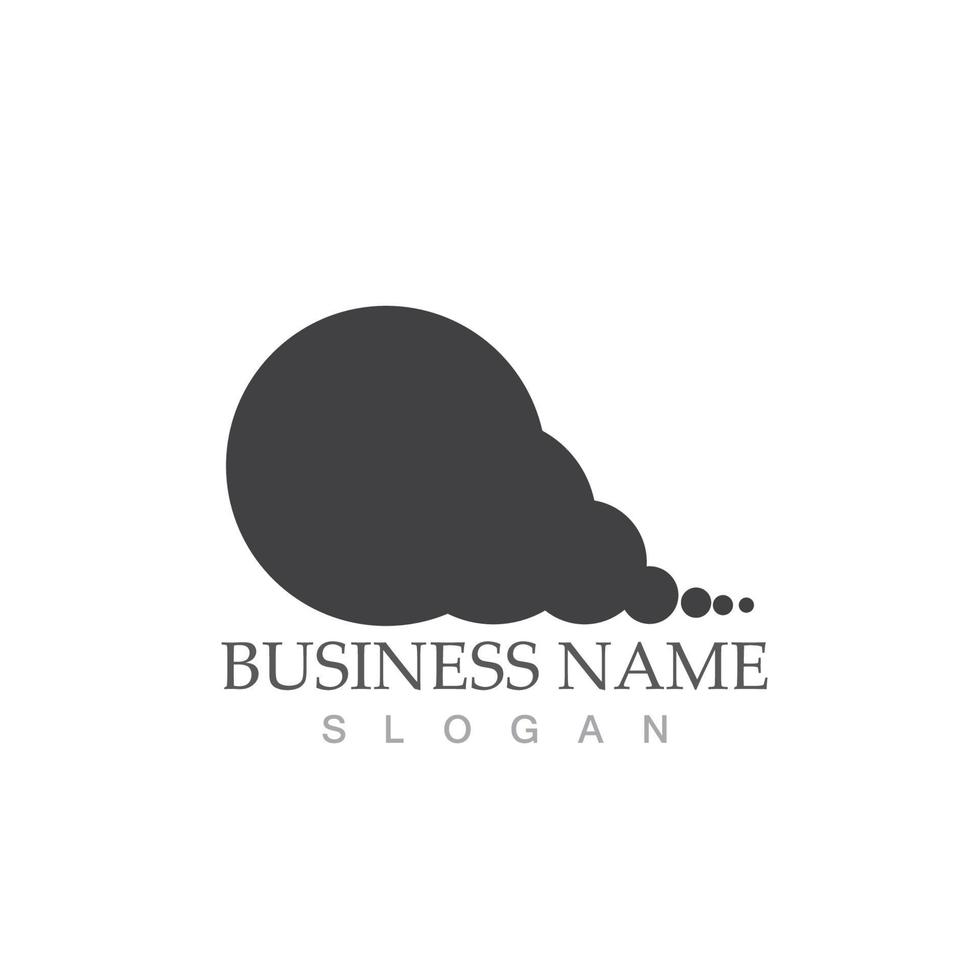Cloud template icon vector