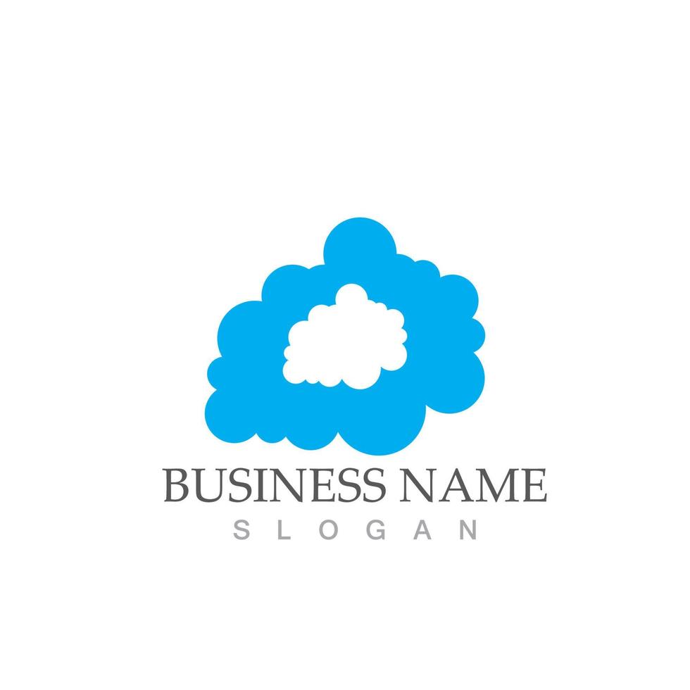 Cloud template icon vector