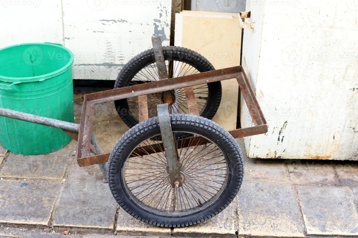 Trolley trailer for the transport of various goods. photo