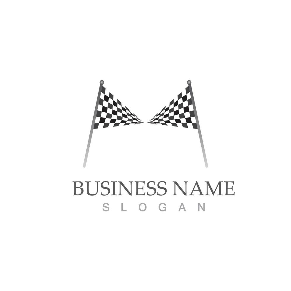 Race flag icon design vector