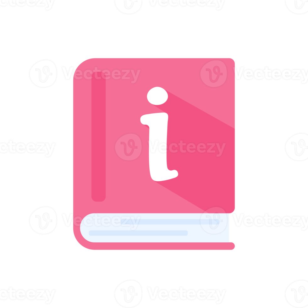 Information icon. data management reading guide Customer information assistance concept png