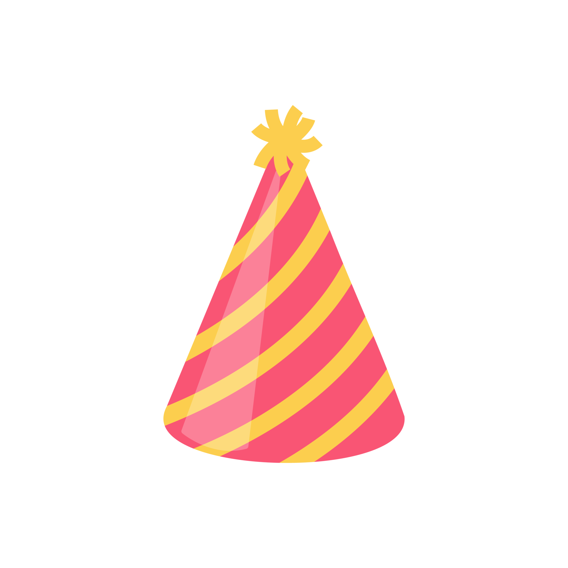 party hat. colorful conical hat For wearing in the New Year's party