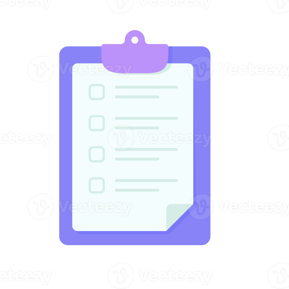 Portapapeles para tomar notas, cuadro de texto para validar los elementos de la lista de verificación. png