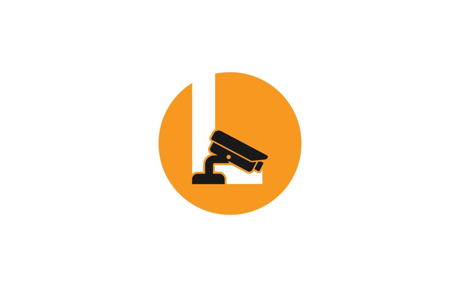 l logo cctv para identidad. ilustración de vector de plantilla de seguridad para su marca.