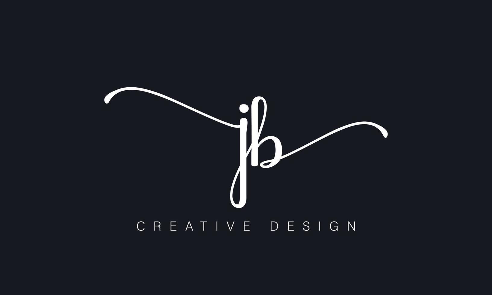 letra letra jb logo pro archivo vectorial vector