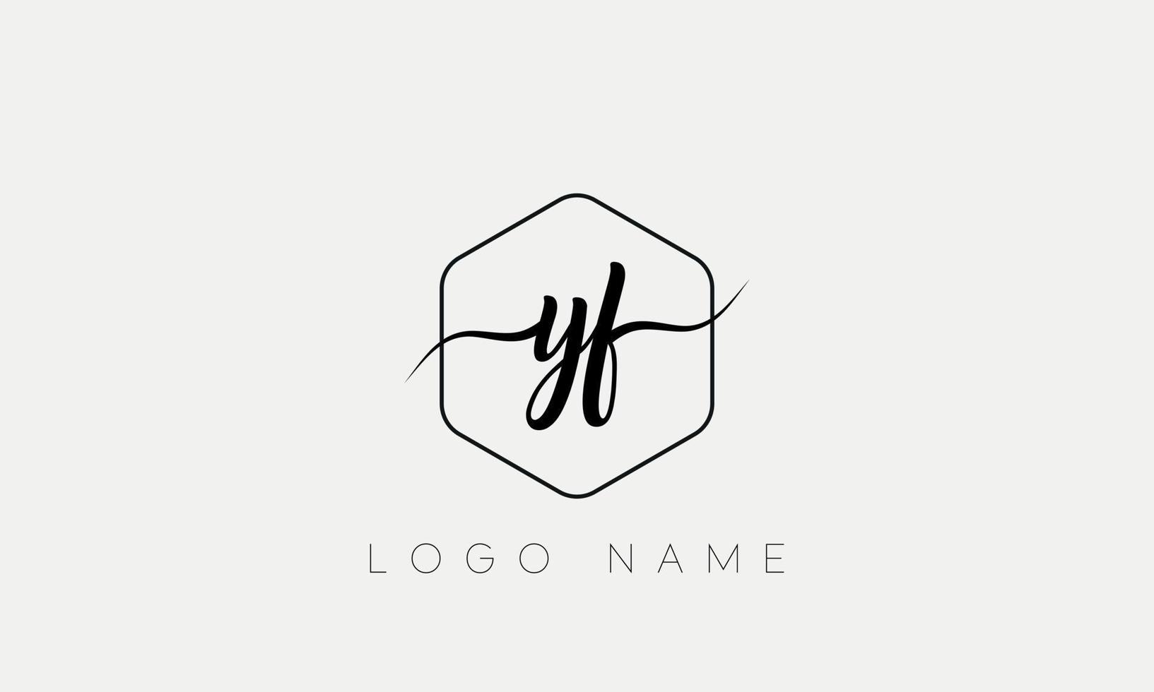 Handwriting letter YF logo pro vector file pro Vector Pro Vector