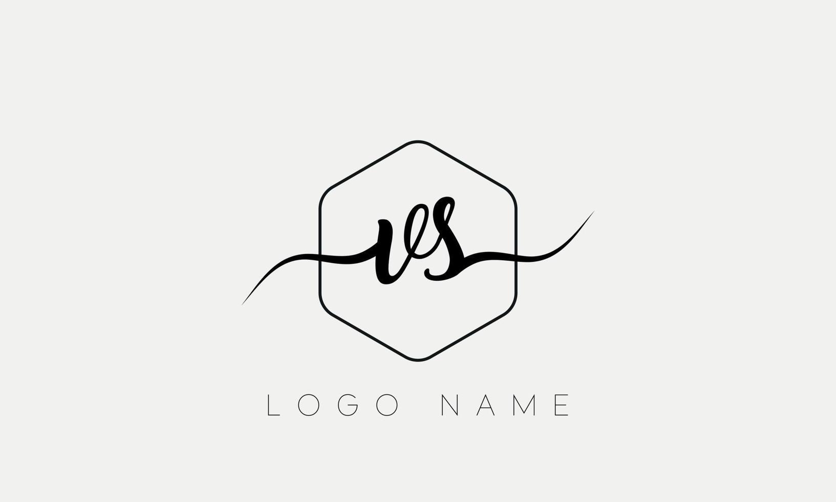Handwriting letter VS logo pro vector file pro Vector Pro Vector