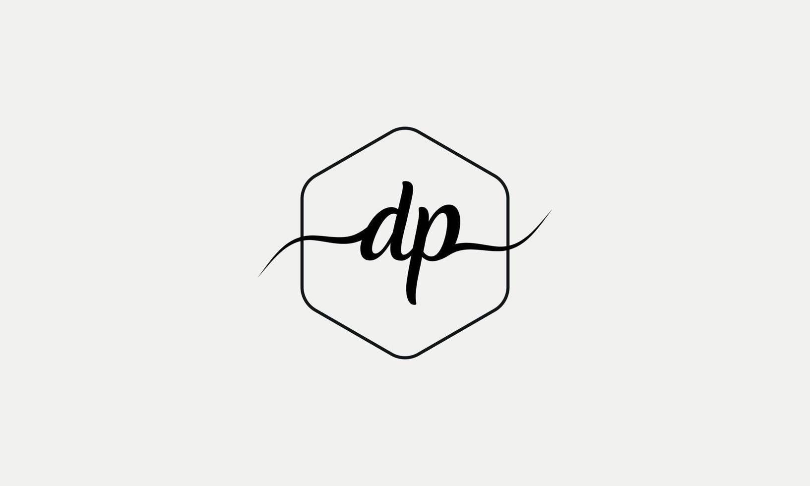 Handwriting letter DP logo pro vector file pro Vector Pro Vector