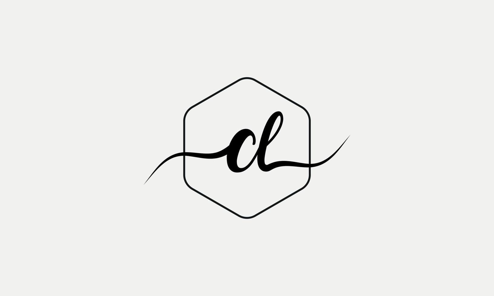 Handwriting letter CL logo pro vector file pro Vector Pro Vector