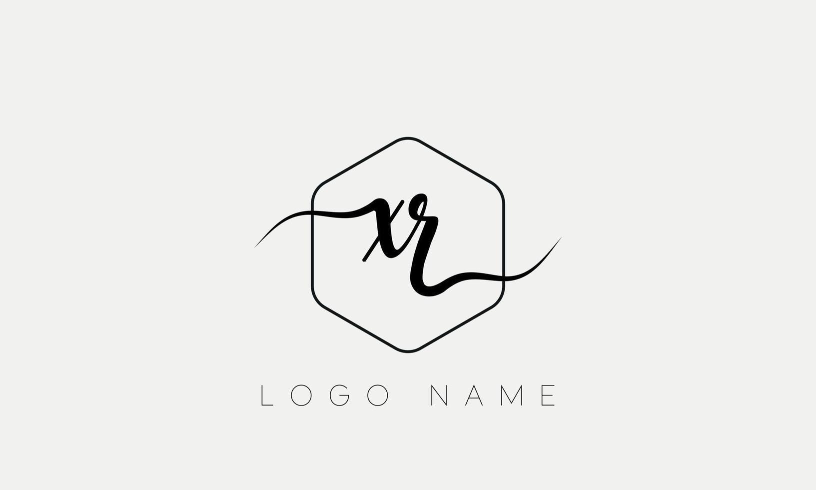 Handwriting letter XR logo pro vector file pro Vector Pro Vector