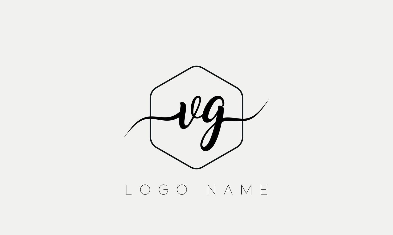 Handwriting letter VG logo pro vector file pro Vector Pro Vector