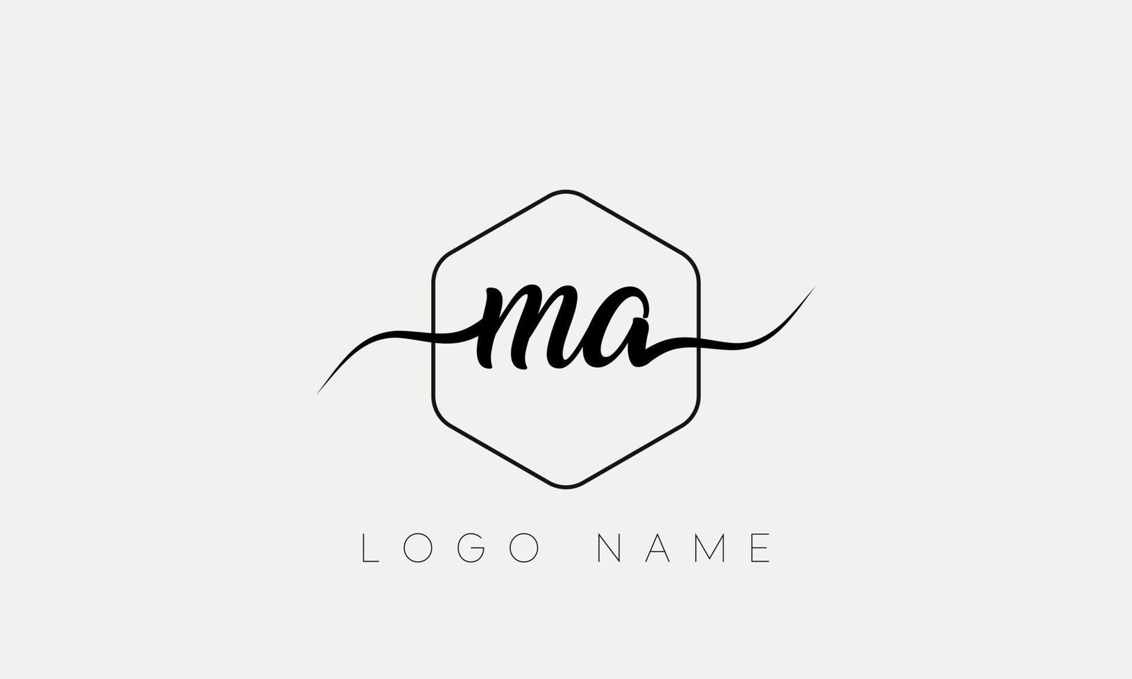 Handwriting letter MA logo pro vector file pro Vector Pro Vector ...