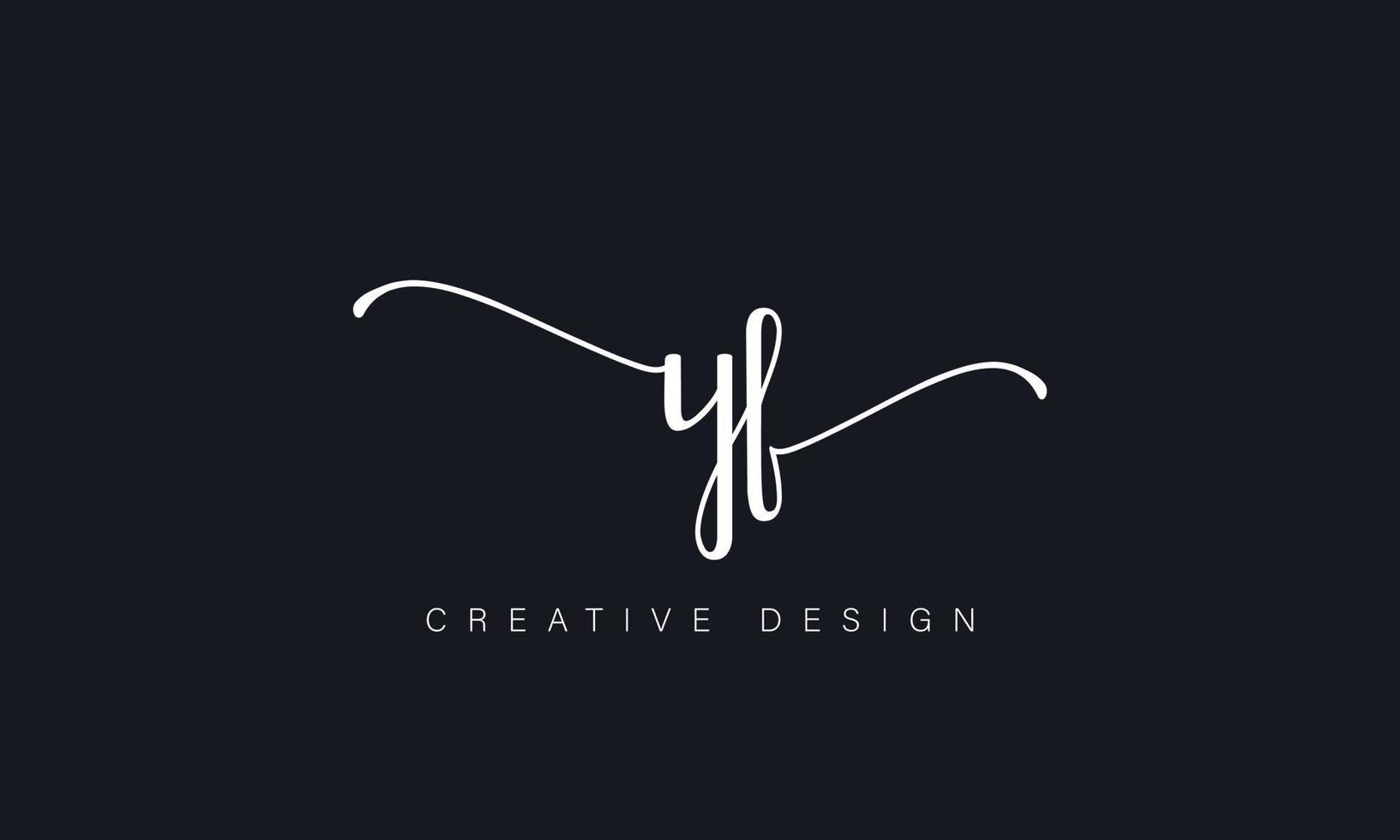 Handwriting letter YF logo pro vector file pro Vector Pro Vector