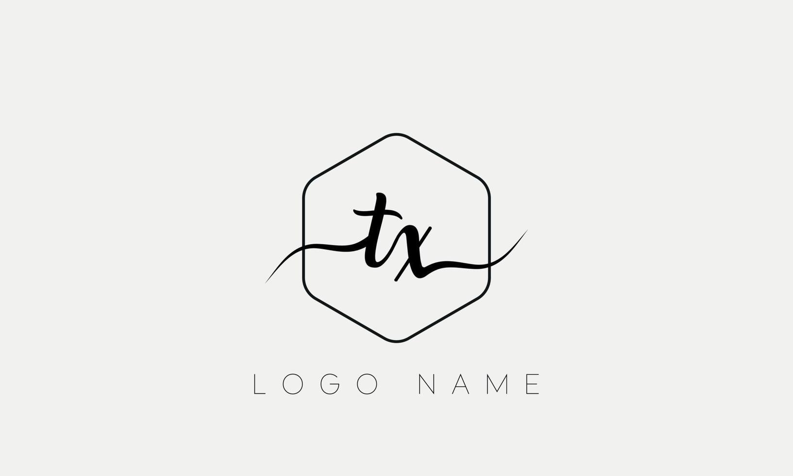 Handwriting letter TX logo pro vector file pro Vector Pro Vector