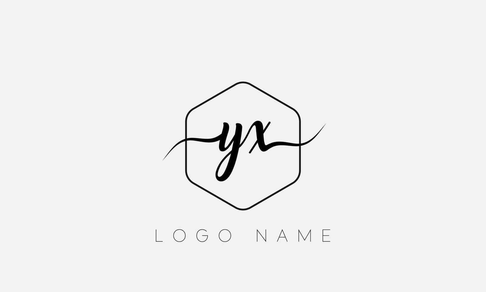 Handwriting letter YX logo pro vector file pro Vector Pro Vector