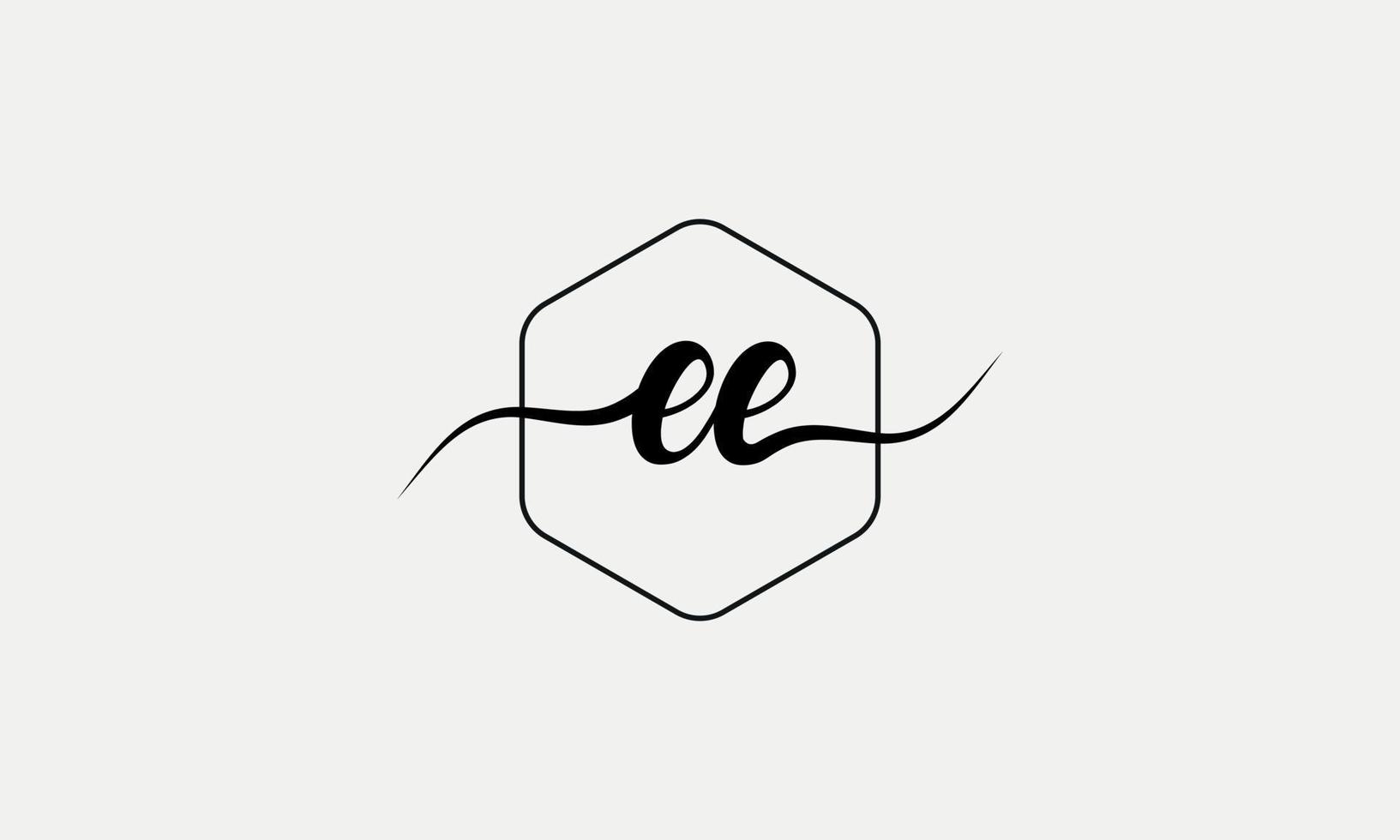 Handwriting letter EE logo pro vector file pro Vector Pro Vector