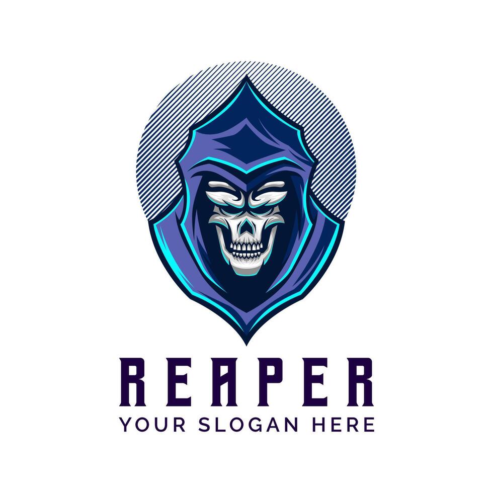 Reaper Logo Design Template Vector Illustration Template