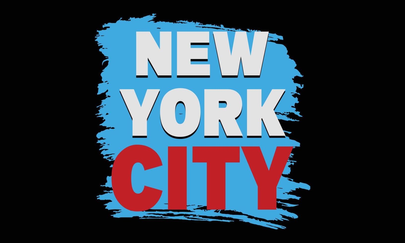 vector de la ciudad de nueva york e ilustración diseño colorido de camisetas, diseño de la ciudad de nueva york.