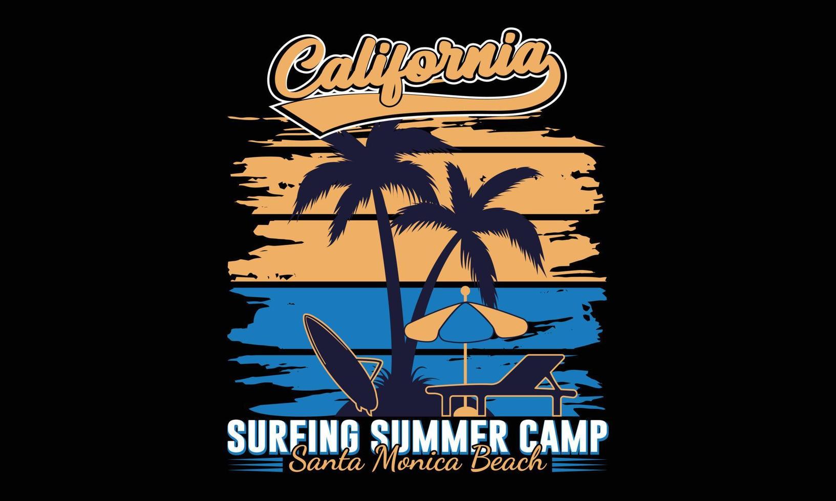 Surfing Typography Vector and Illustration t-shirt design.  California Surfing Typography t-shirt Creative Kids, and Typography Theme Vector Illustration.