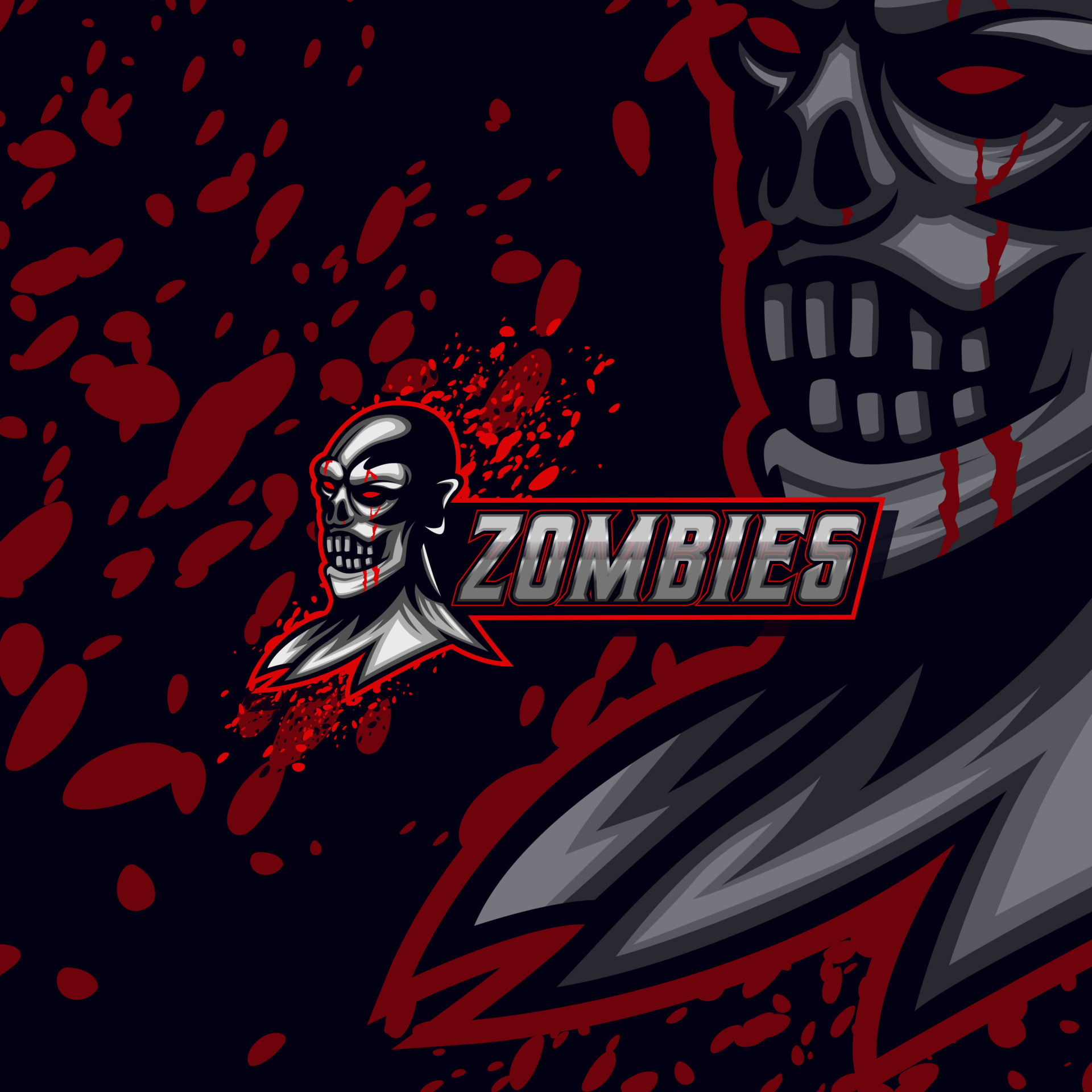 Undead gamer lost in virtual reality. Unique logo design featuring a zombie  and a PC monitor 25917635 Vector Art at Vecteezy