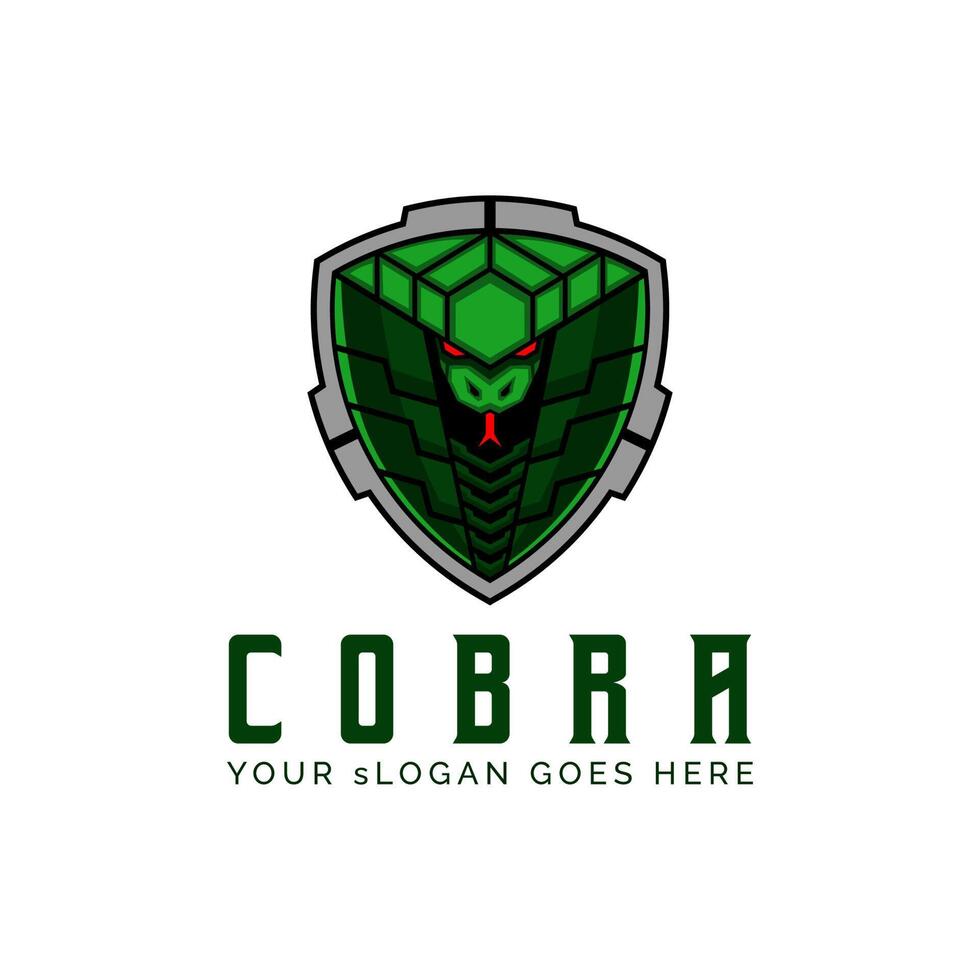 plantilla de logotipo de equipo táctico de airsoft militar de insignia de cobra vector