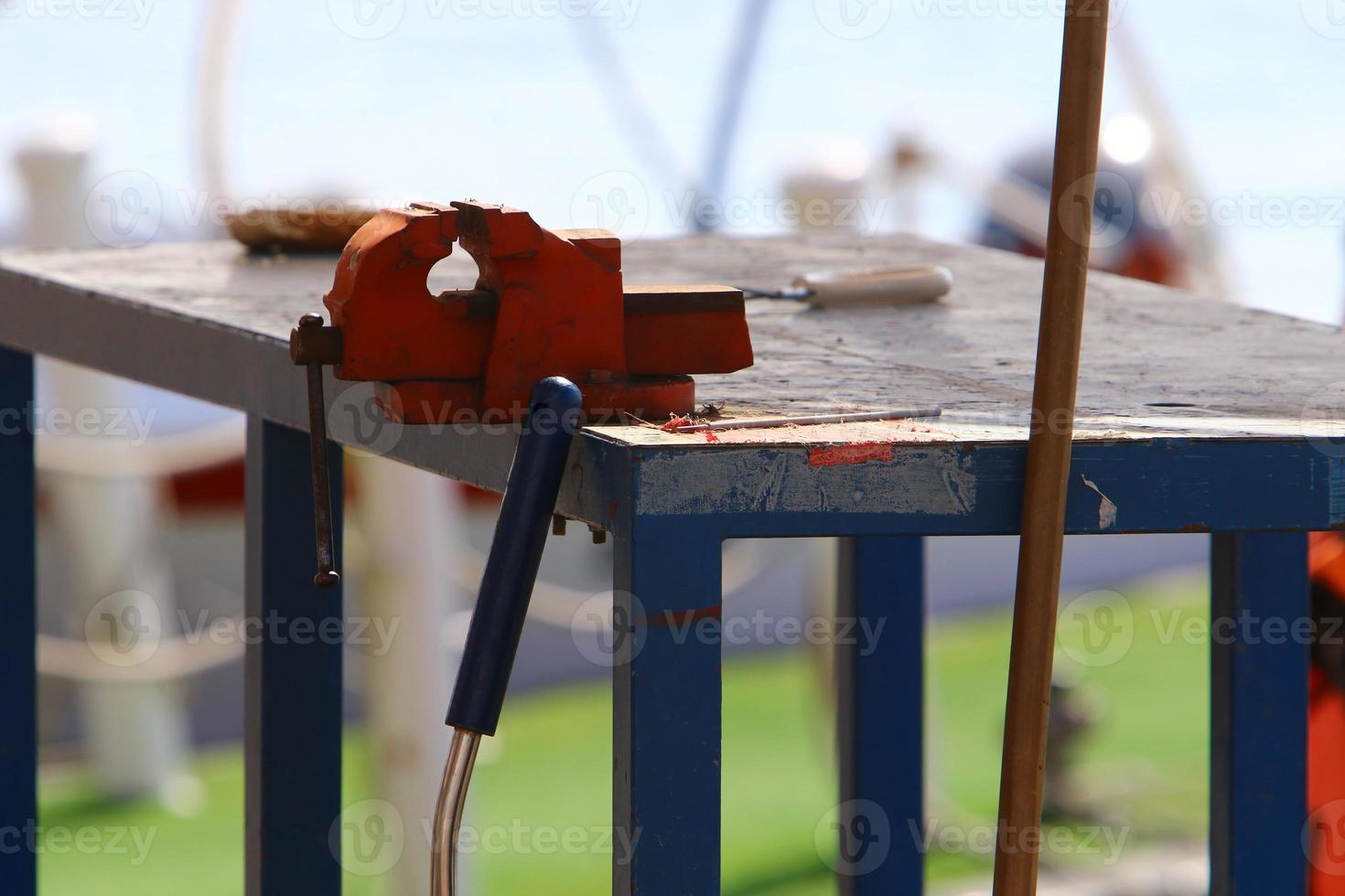 Work and working machines and tools in Israel. photo