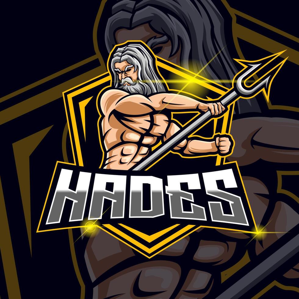 plantilla de logotipo de esport de hades vector