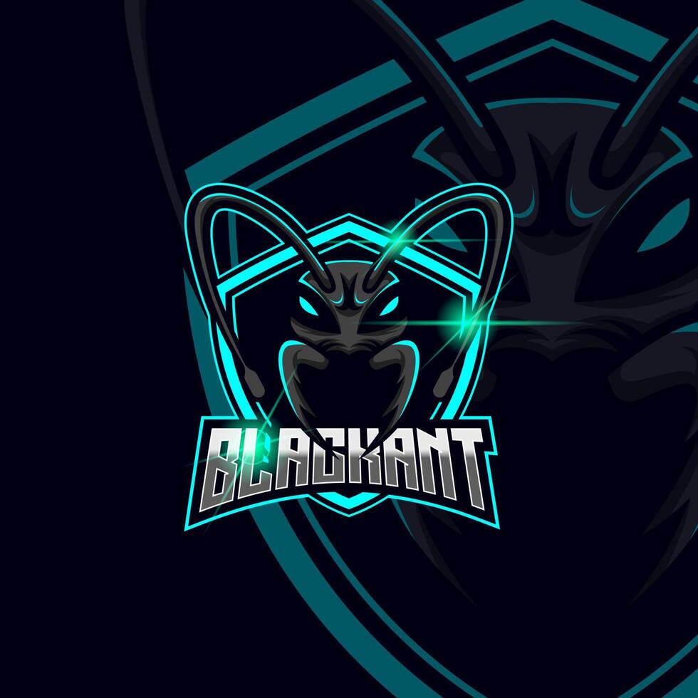 Ant Esport logo design template vector