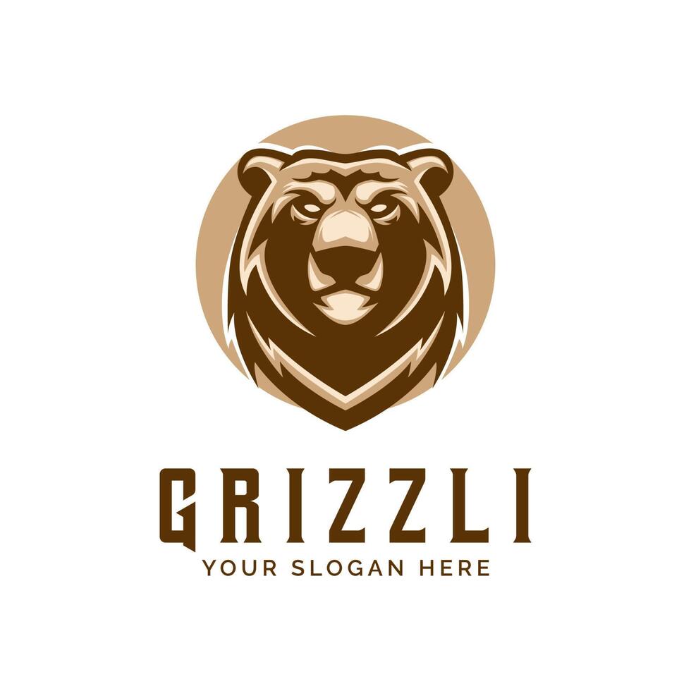 Bear logo icon symbol template design vector illustration
