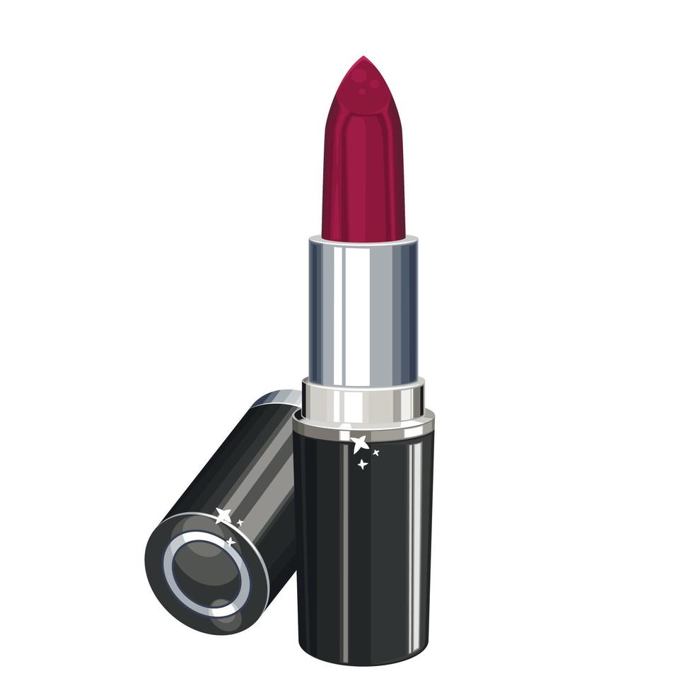 Realistic lipstick isolated, lipstick woman make up, cosmetics, make up artist vector