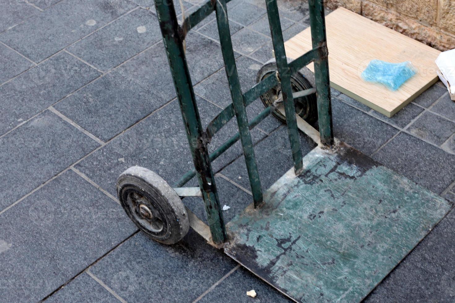 Trolley trailer for the transport of various goods. photo