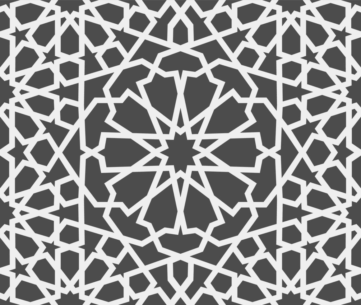 patrón islámico. patrón geométrico árabe sin fisuras, ornamento oriental, ornamento indio, motivo persa, 3d. la textura sin fin se puede utilizar para papel tapiz, rellenos de patrón, fondo de página web. vector