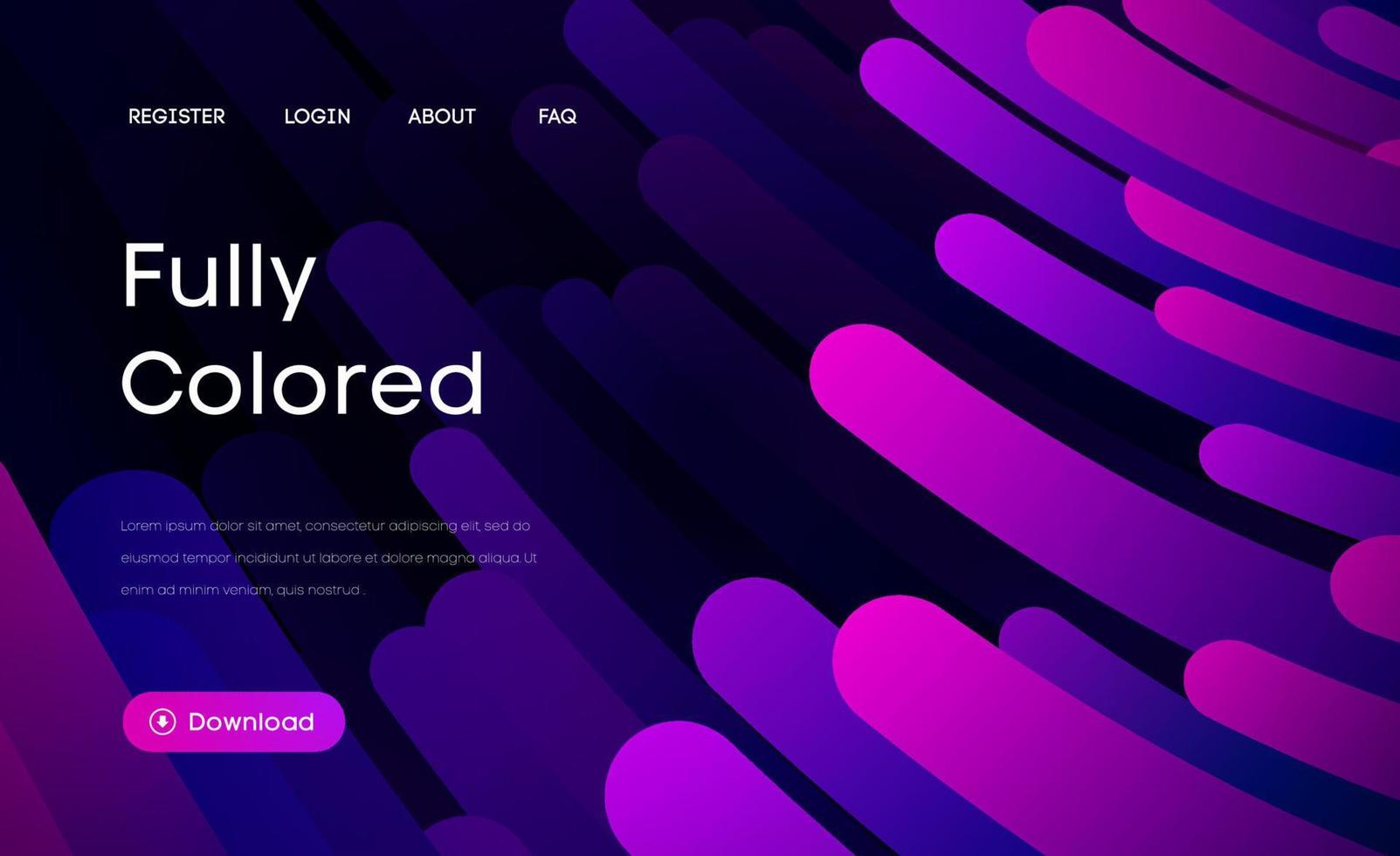 Purple gradient geometric background flat layout template backdrop. Modern style future poster template. Graphic design element with geometric shape. Modern template vector design. EPS 10.