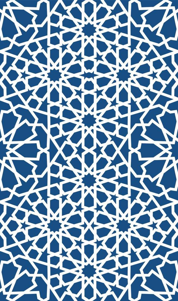 Blue islamic pattern . Seamless arabic geometric pattern, east ornament, indian ornament, persian motif, 3D. Endless texture can be used for wallpaper, pattern fills, web page background . vector