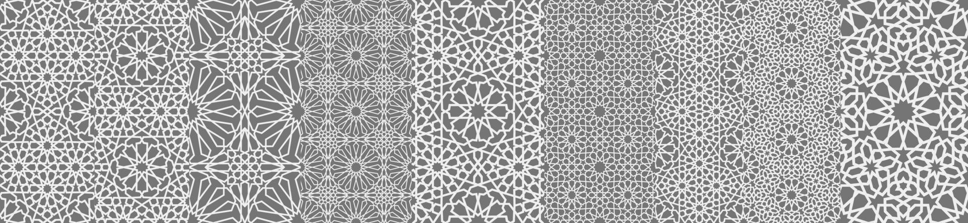 Islamic ornament vector , persian motiff . 3d ramadan islamic round pattern elements . Geometric circular ornamental arabic symbol vector EPS 10