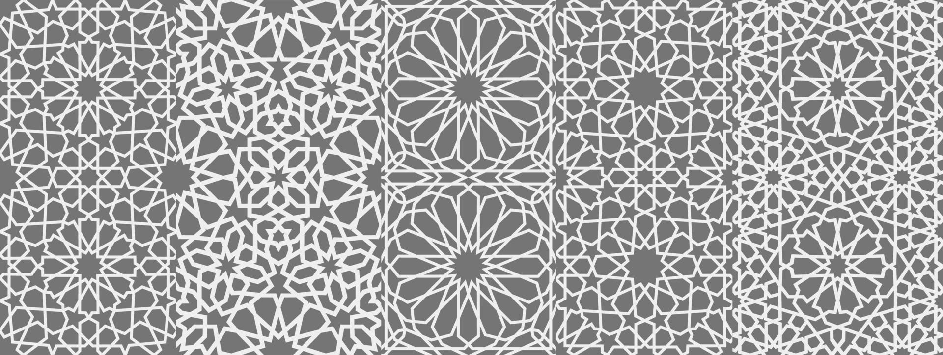 Islamic ornament vector , persian motiff . 3d ramadan islamic round pattern elements . Geometric circular ornamental arabic symbol vector EPS 10